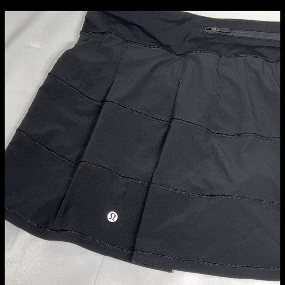 NWOT Lululemon Pace Rival Skirt II (Tall) Black Sz 14 - Picture 3 of 5